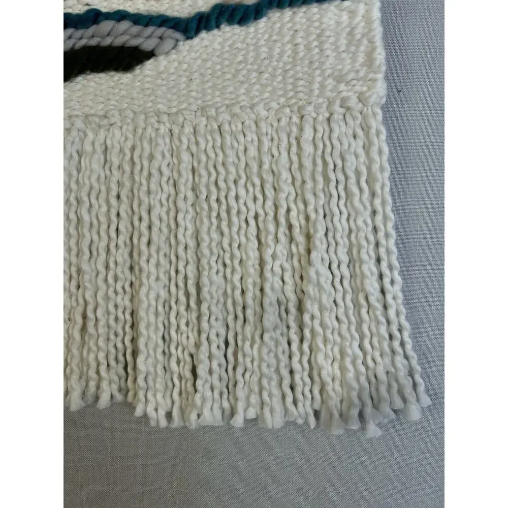 Handmade Fiber Art Wall Hanging Cream Gold 19
